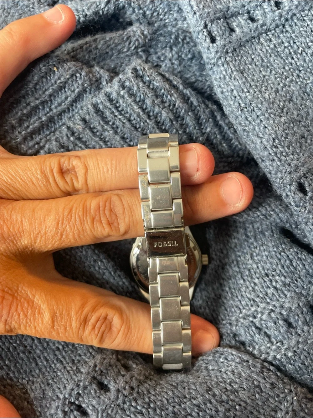 Fossil woMen's Silver-Tone Stainless Steel Watch with Silver Dial